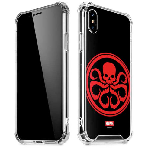 Marvel Captain America Hydra Symbol iPhone XS Max Clear Case